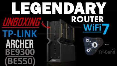 TP-Link Archer BE550 BE9300 Tri-Band Wi-Fi 7 Router USB3.0 WAN