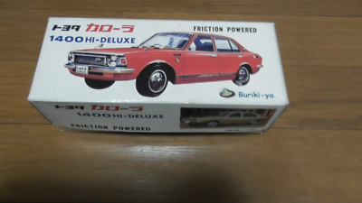 Vintage Burikiya Toyota Corolla 1400 Hi-Deluxe Friction Tin Toy