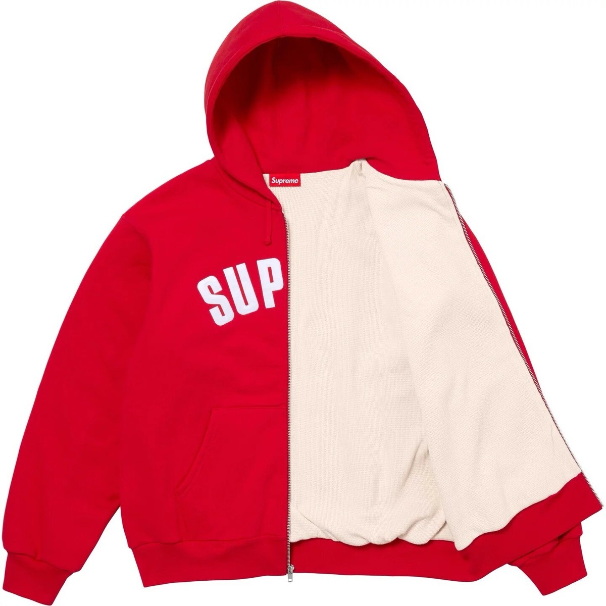 Supreme Arc Thermal Zip Up Hooded Sweatshirt 