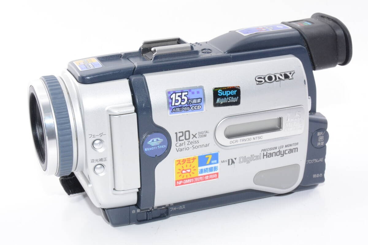 Sony Handycam DCR-TRV30 Mini DV Tapes Silver Camcorder Record