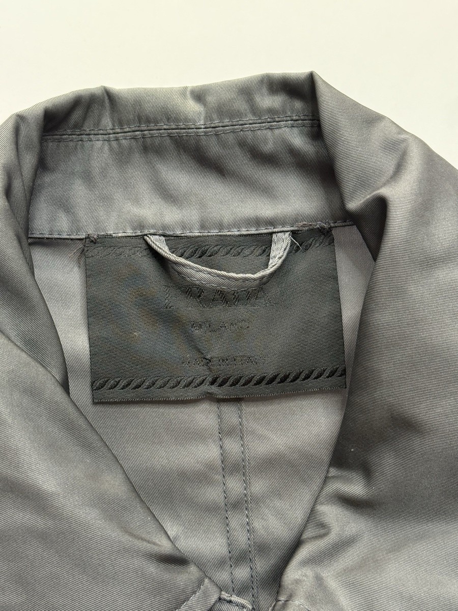 Vintage Archive Prada Men Fall 1998 Dark Grey Gray Nylon Jacket