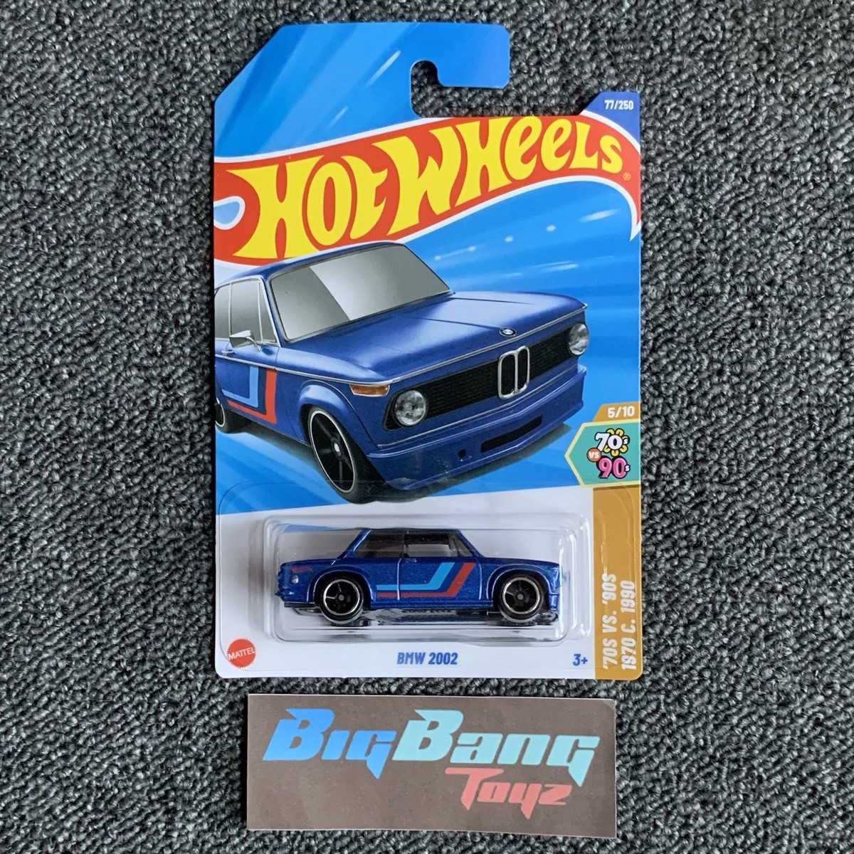 Hot Wheels BMW 2002 Blue #77 Mainline 2025 Case N/P (In-Stock) New