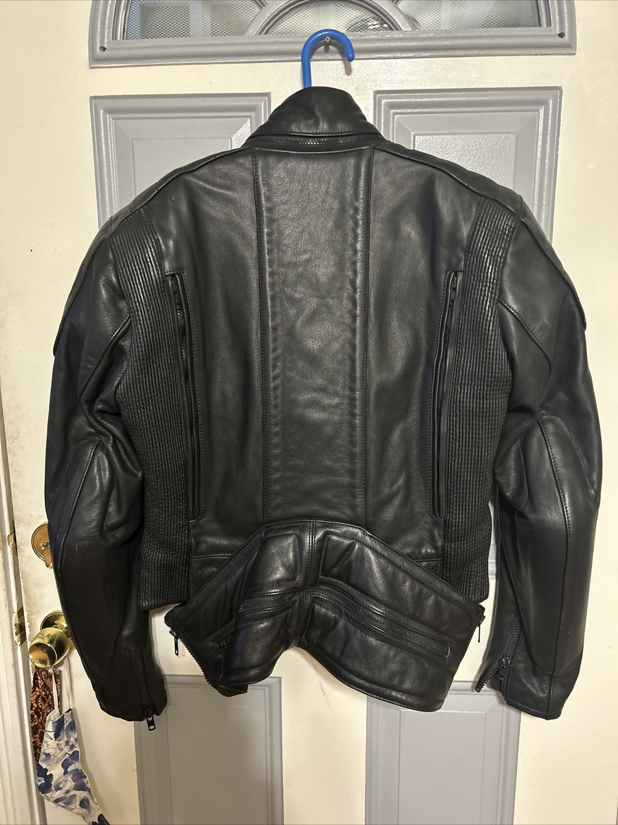 Men's First Gear Hein Gericke Armored Padded Leather Motorcycle