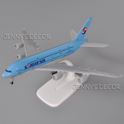 1:400 Scale Diecast Metal Model Plane Toy Airbus A380 Korean Air