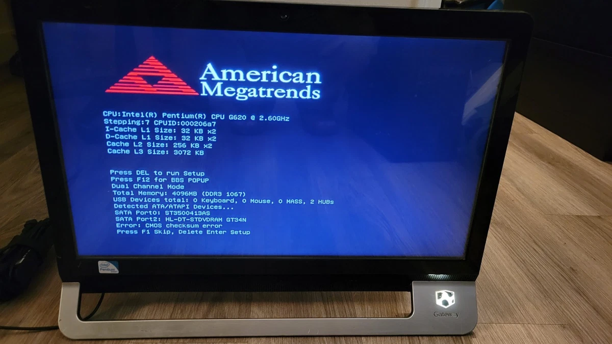 タッチパネルGateway ZX4800中古Cel-T3000 無線 4GB Win8 Office