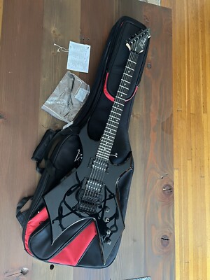 BC Rich Warlock Liquid Black Stranger Things “Eddie's” Guitar #180