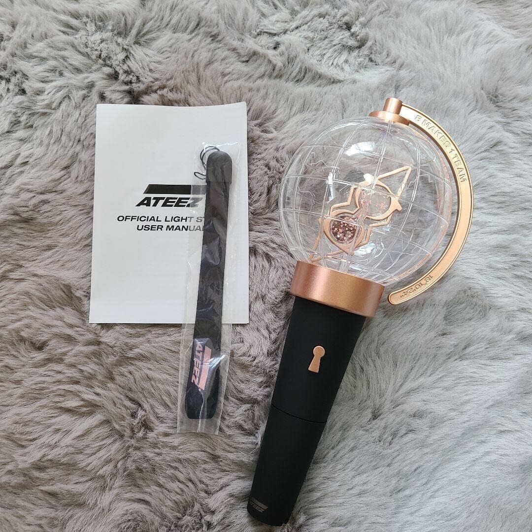 ATEEZ K-POP OFFICIAL LIGHT STICK Globe Shape Fluorescent Hand Lamp