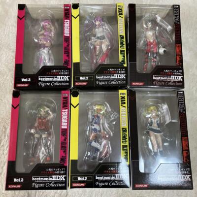 Beatmania IIDX Girls Figure Collection 6p set KONAMI Remix Japan w