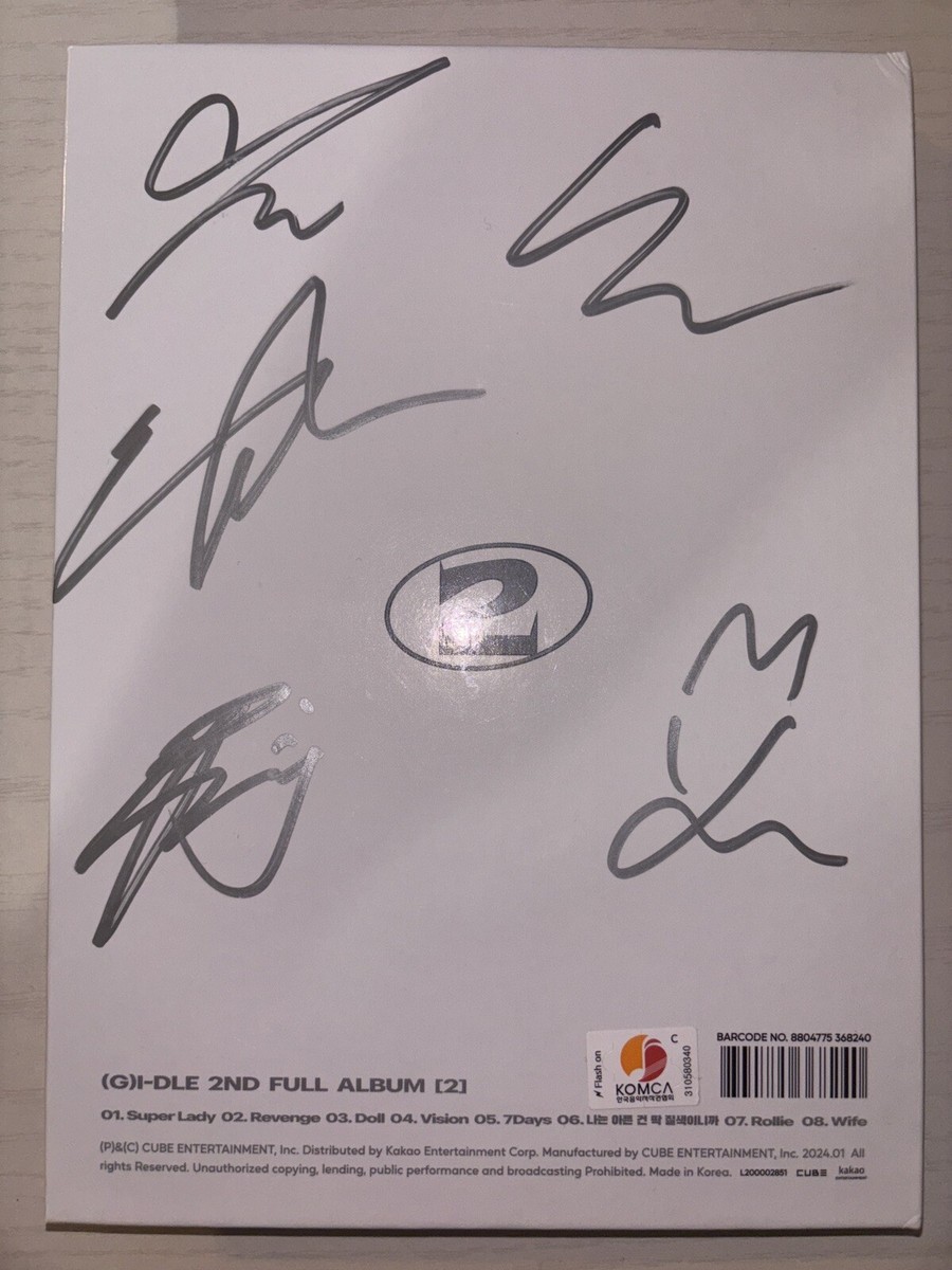 G) I-DLE G IDLE [2] Autographed Signed Album GIDLE | eBay