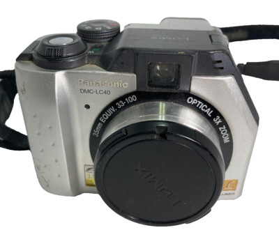 Panasonic LUMIX DMC-LC40 3.9MP Digital Camera Silver Leica 21mm