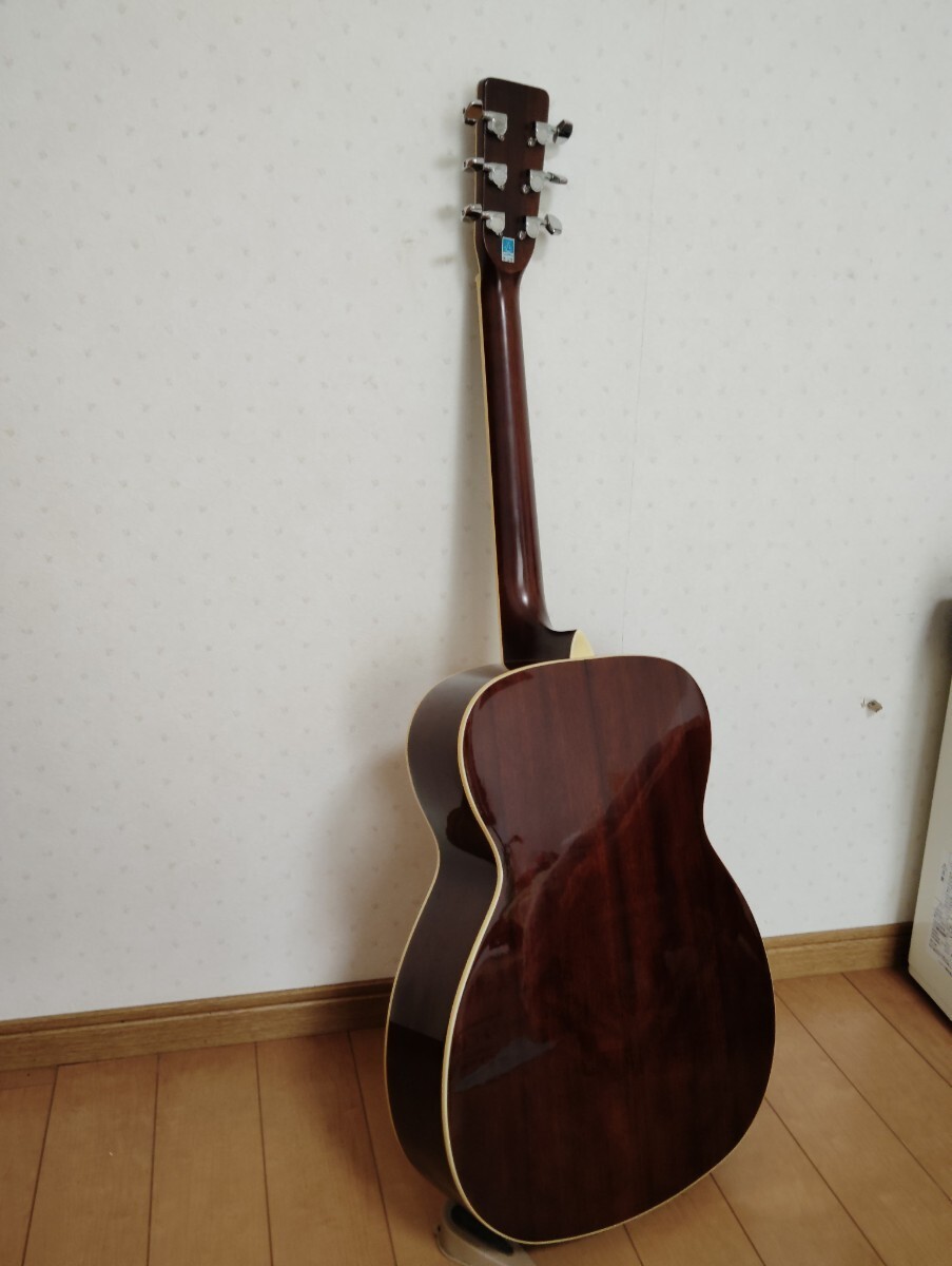 Acoustic Guitar Morris MF-207 Natural Made in Korea with Soft Case