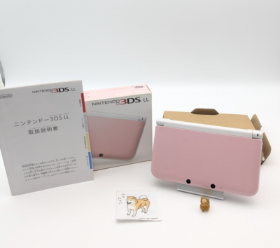 Nintendo 3DS XL LL Pink White SPR-001 Console Japanese ver. w/box