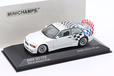 BMW M3 GTR E36 1993 White Motorsport Design MINICHAMPS 943023384 1