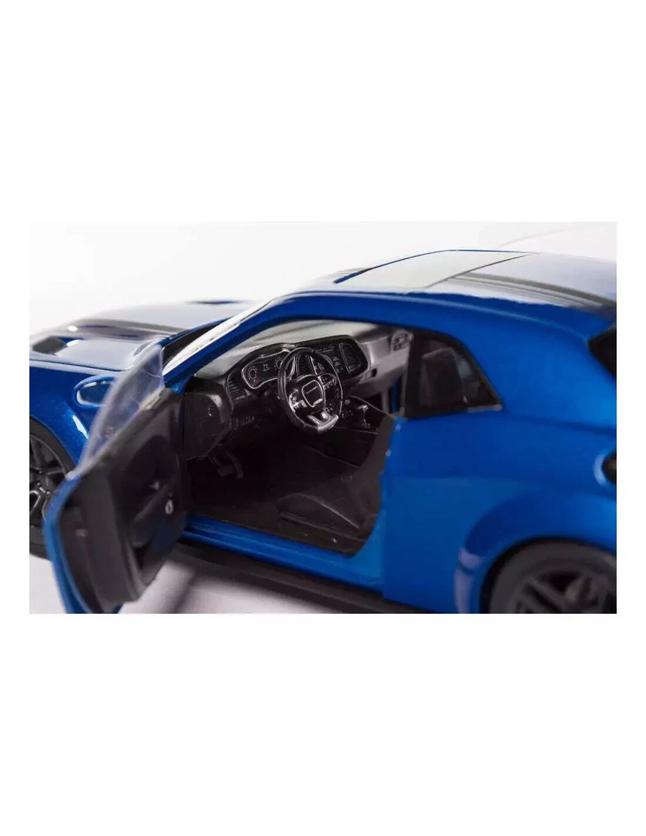 1/18 Dodge Challenger R/T Scat Pack Widebody Blue 2023 Diecast