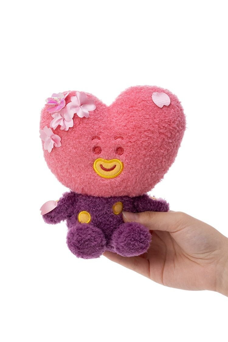 BT21 Sakura TATA Plush Sitting Toy Doll 18cm 2025 LINE FRIENDS BTS