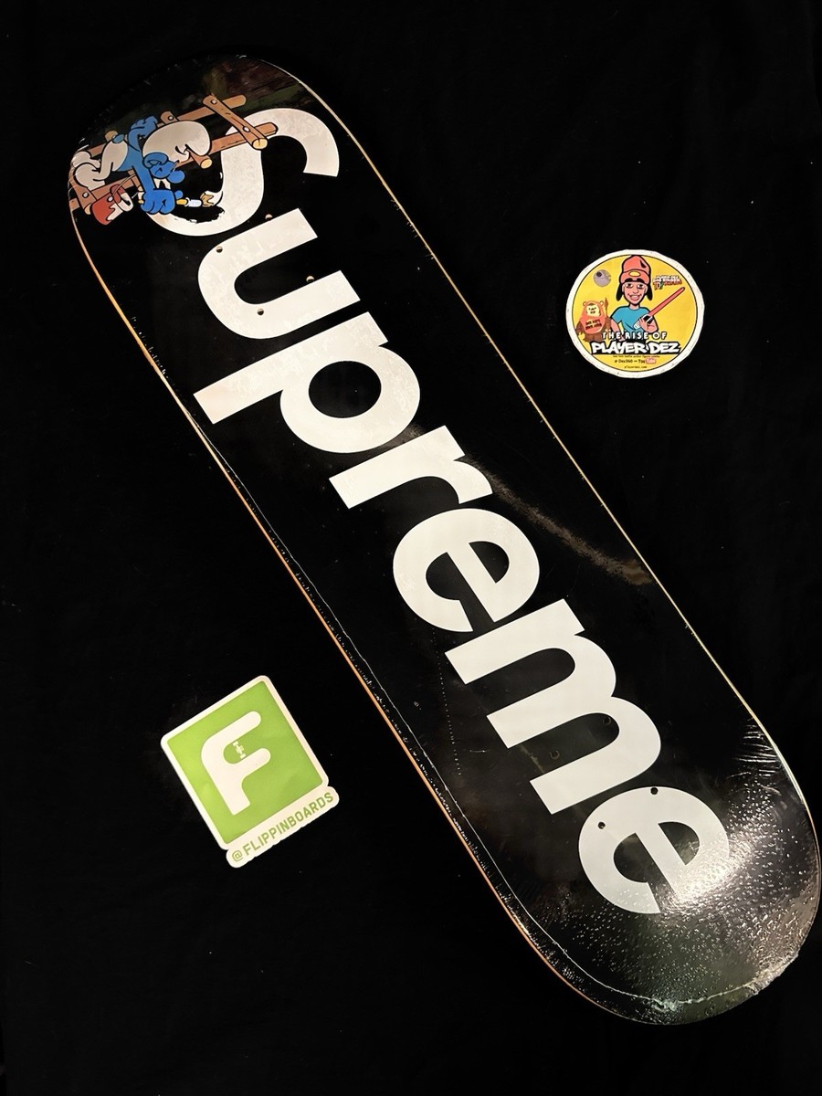 RARE The Smurfs Supreme Black Skateboard Deck In Shrink Smurf | eBay