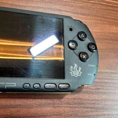 Sony PSP 3000 Monster Hunter Portable 3rd Matte Black & Gold