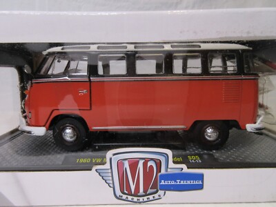1:24 M2 MACHINE 1960 VW MICROBUS DELUXE USA MODEL S05 14-13