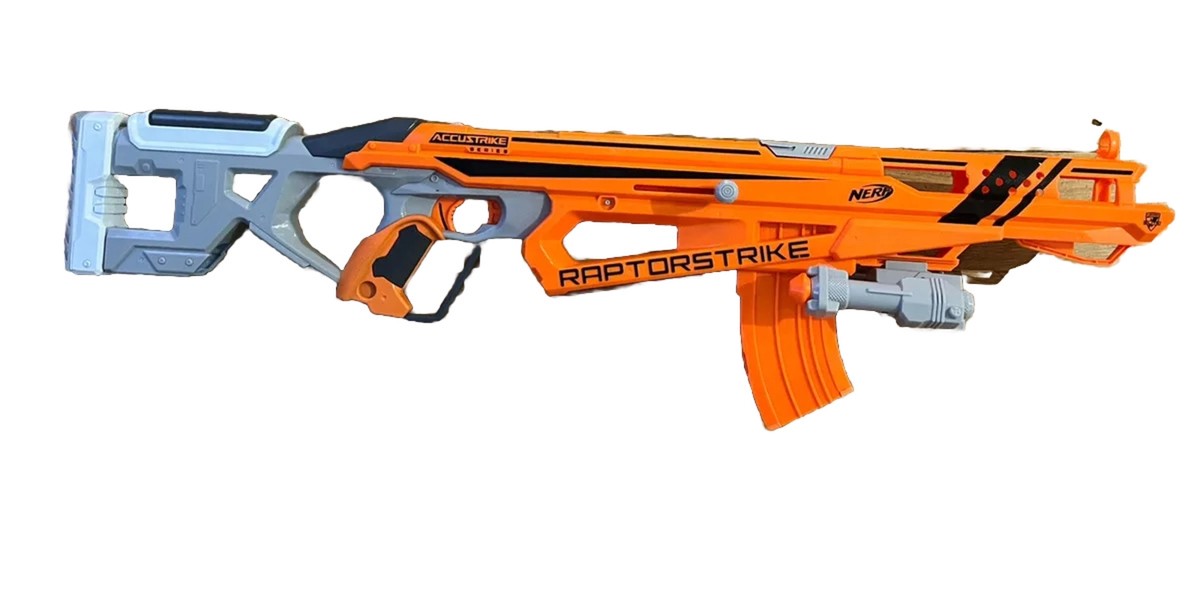 Nerf AccuStrike RaptorStrike (Large Orange Rifle) Blaster Sniper
