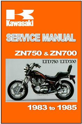 KAWASAKI Workshop Manual KZ750 ZN750 ZN700 LTD Shaft 1983 1984