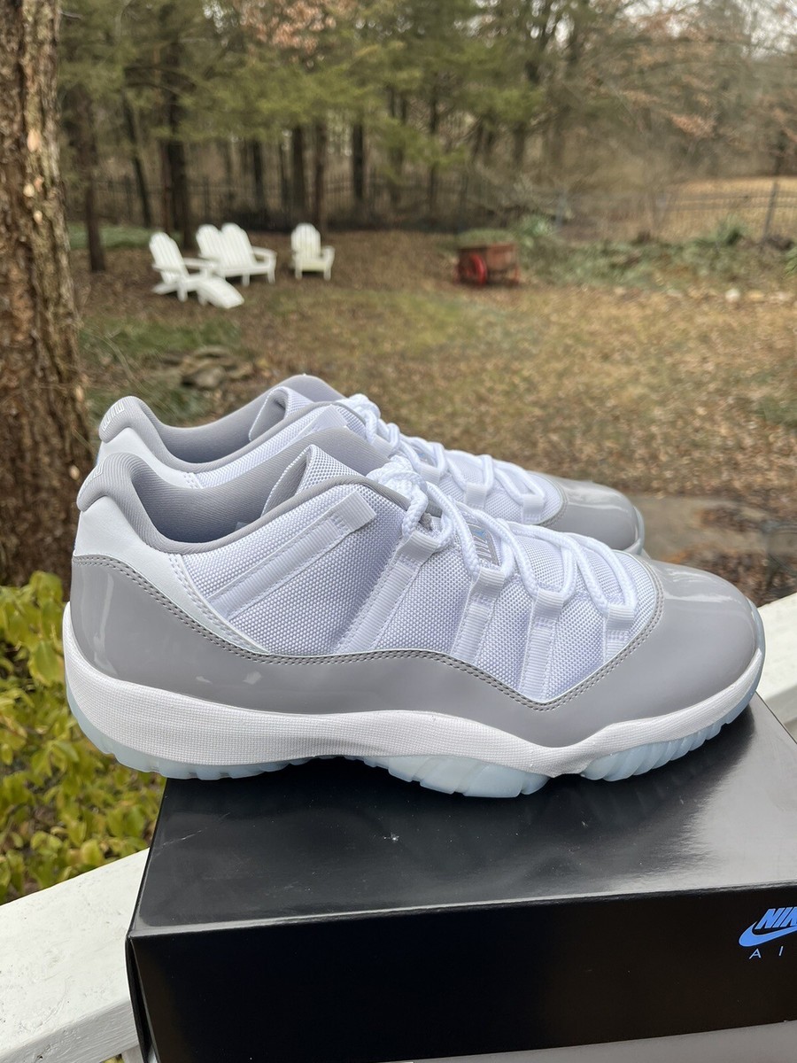 Air Jordan 11 Retro Low DS Size 12 White Cement Grey University