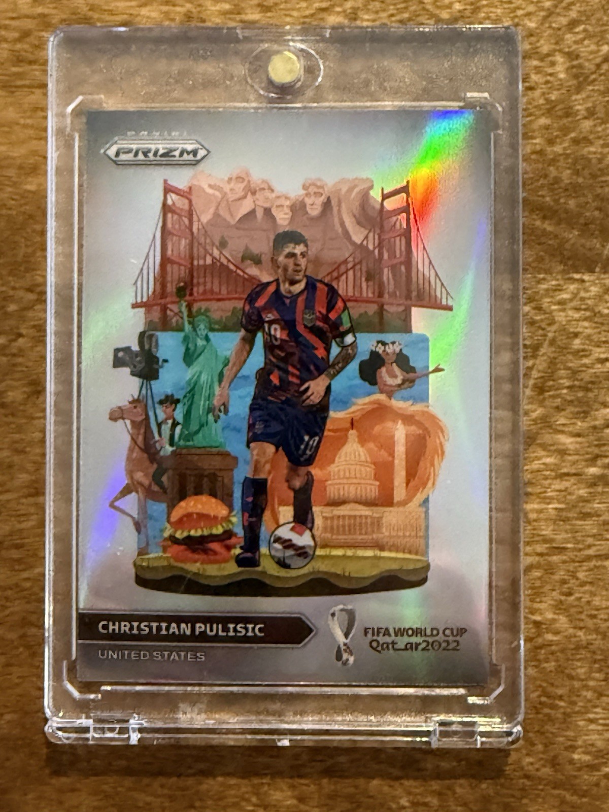 Christian Pulisic 2022 Prizm World Cup #28 National Landmarks