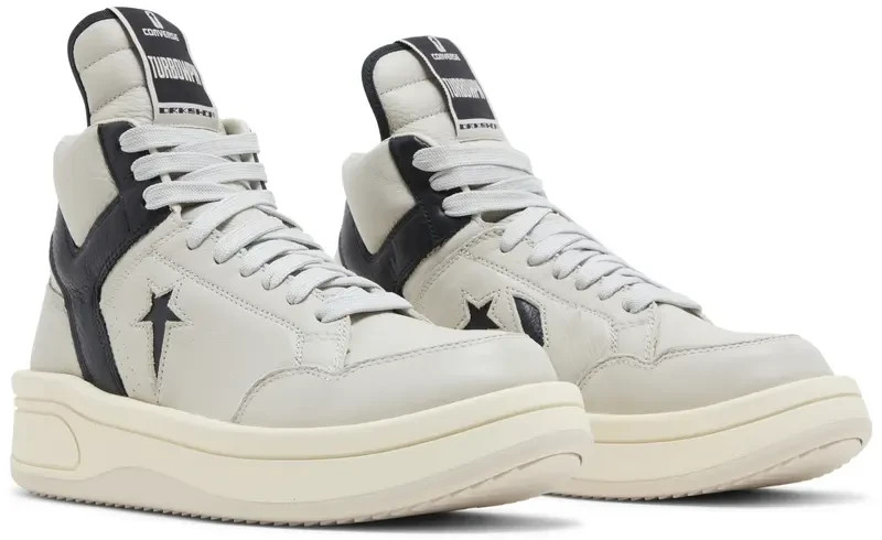 Converse Rick Owens x DRKSHDW TURBOWPN Mid 'Oyster Black' A06758C