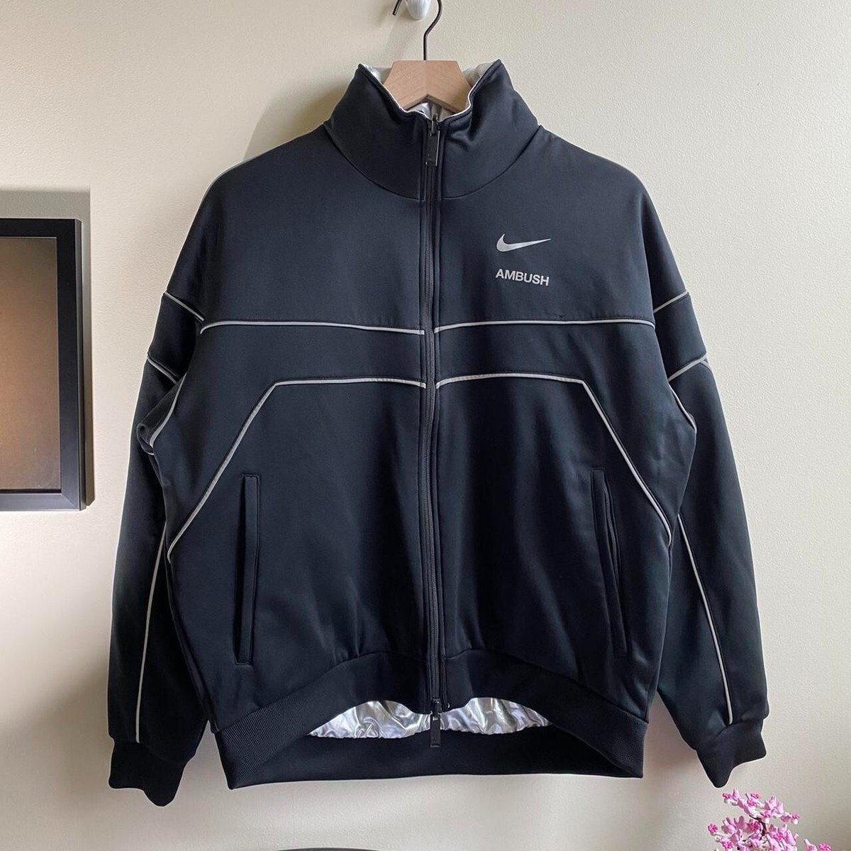 NIKE LAB X AMBUSH RARE REVERSIBLE JACKET unisex black / silver
