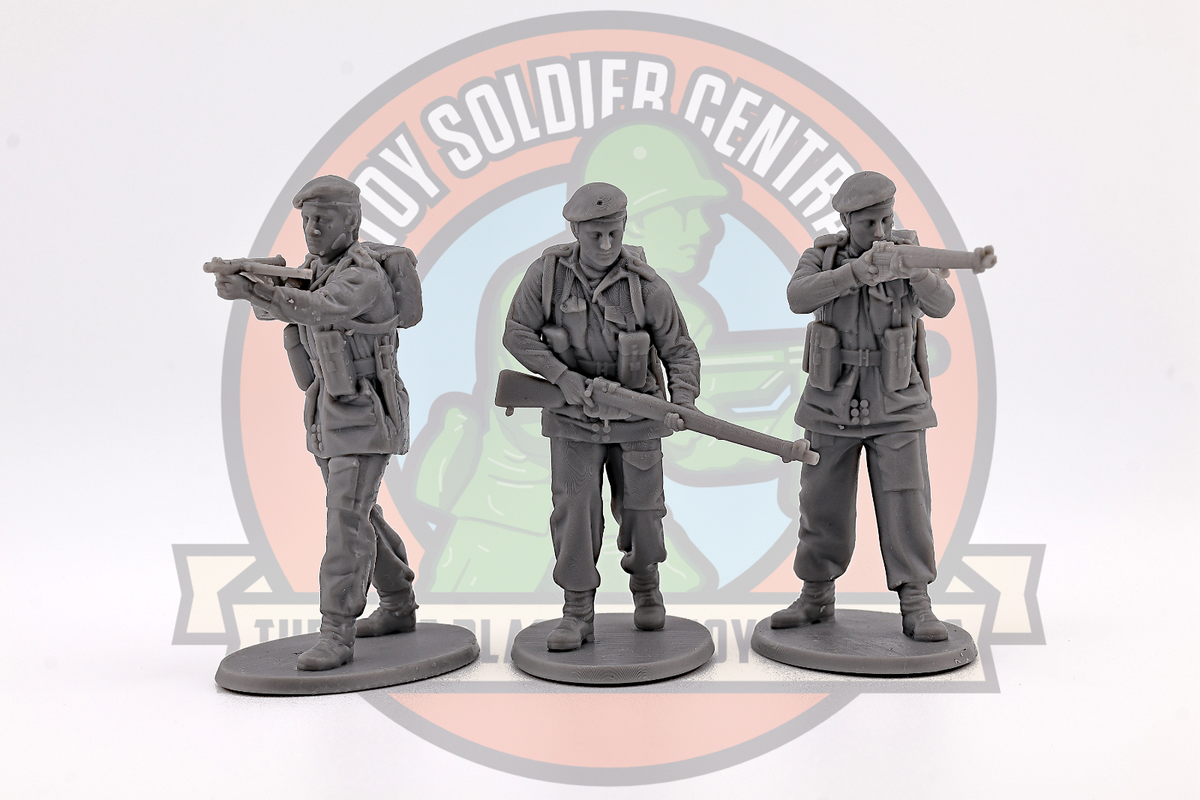 WW2 Toy Soldiers - British Paratroopers - 54mm 1:32 Scale - WWII
