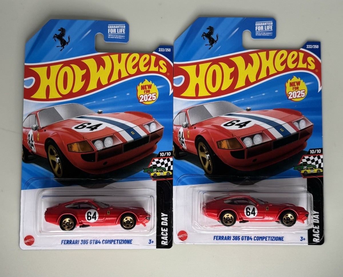 2025 Hot Wheels Mainline Ferrari 365 GTB4 Competizione HW Race Day