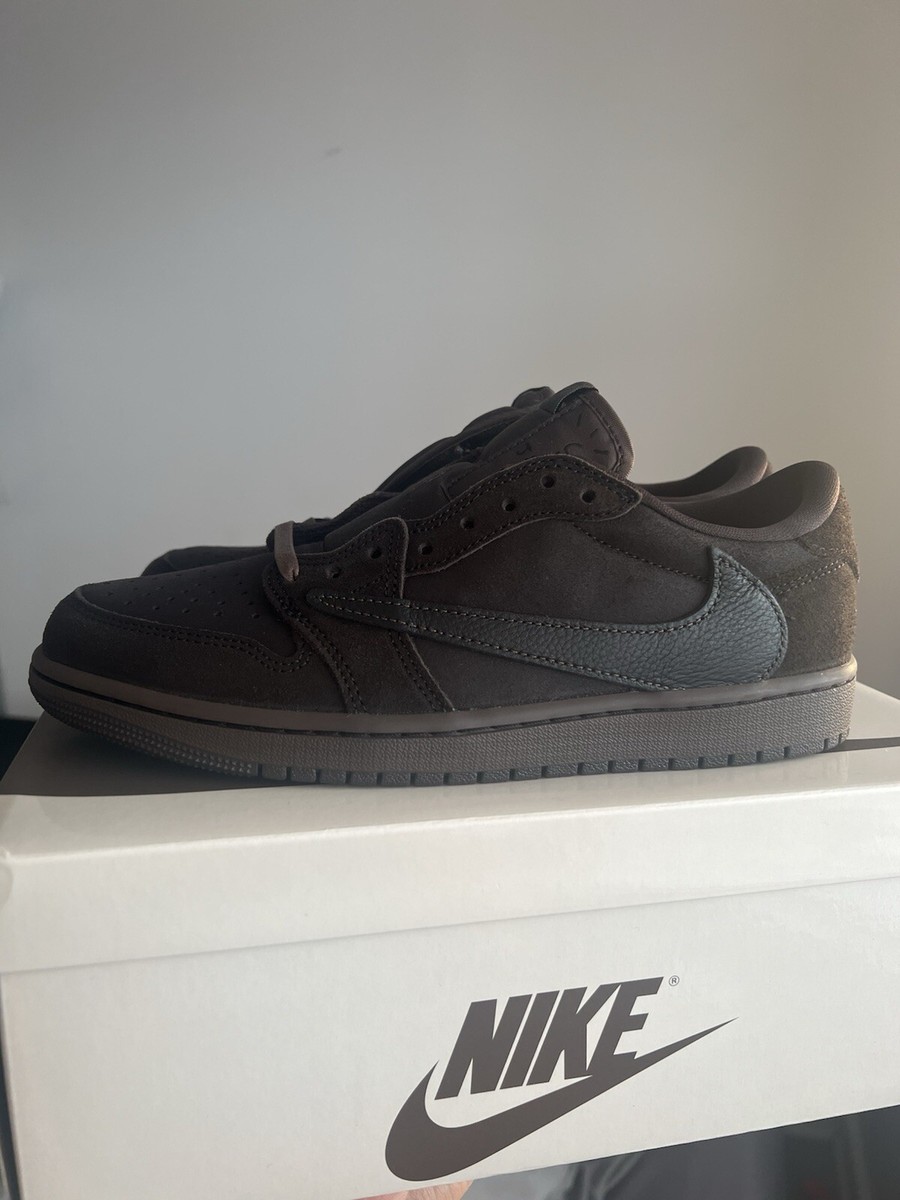 Size US 8.5 - Nike Jordan 1 Low Travis Scott Velvet Brown | eBay