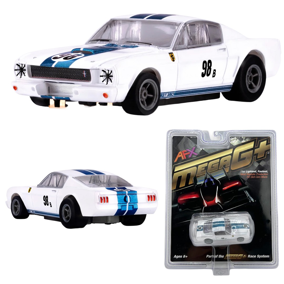 AFX 22125 1965 Shelby Ford Mustang GT350R Ken Miles MegaG+ HO Slot