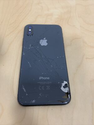 Apple iPhone X Main Back Chassis Black Broken Housing (For Parts