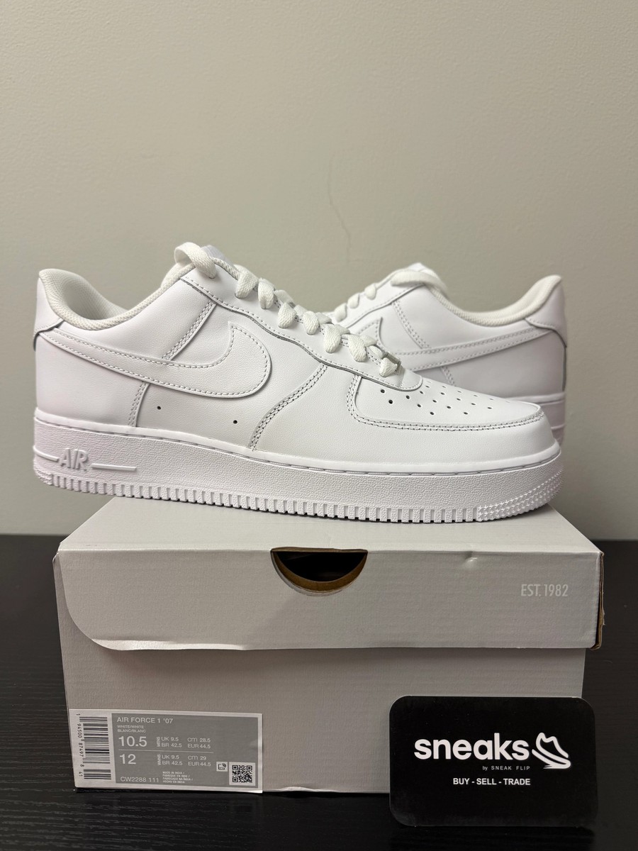 Size 13 - Nike Air Force 1 '07 Low Triple White for sale online | eBay