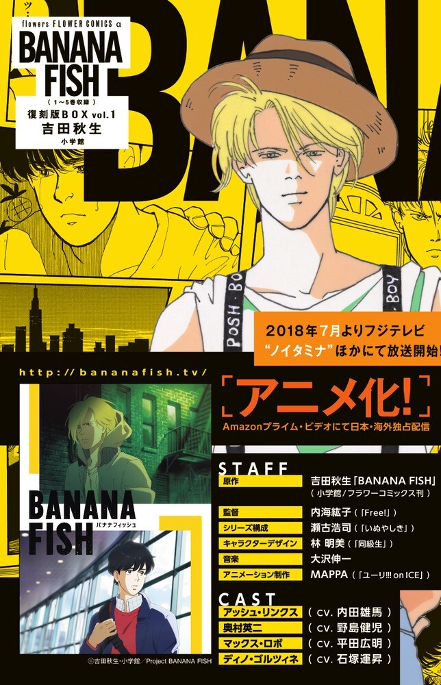 BANANA FISH Reprinted BOX VOL 1-4 Complete Manga Set NEW Language