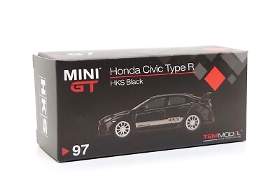 TSM Mini GT 1:64 Honda Civic Type R FK8 - HKS Black *Chase* (#97