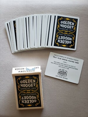 First Generation Golden Nugget, Las Vegas, Type I Deck Playing