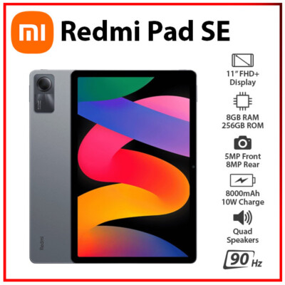 Wi-Fi)Xiaomi Redmi Pad SE 8GB+256GBGB GREY Octa Core Android PC