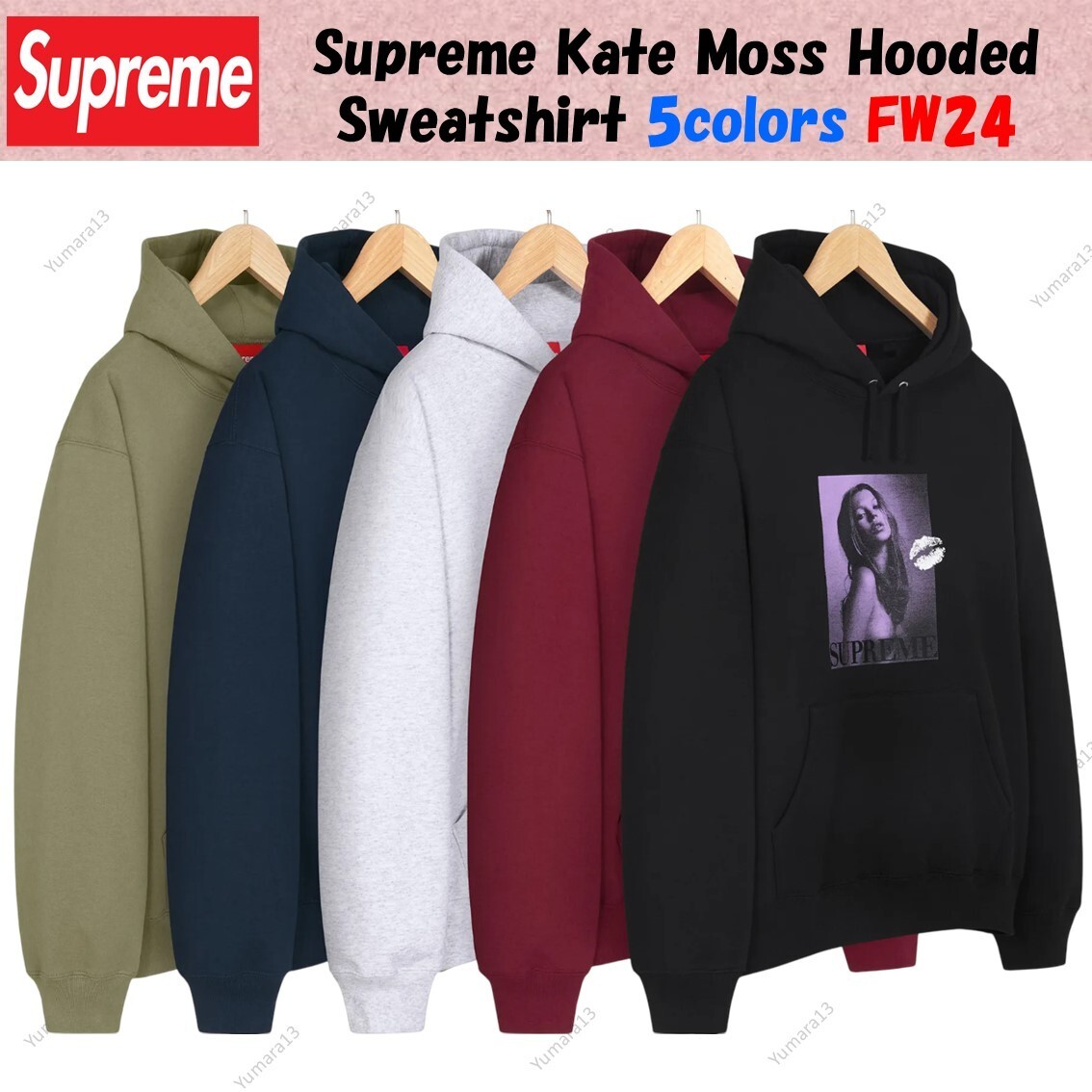 Supreme Kate Moss Hooded Sweatshirt 5colors FW24 | eBay