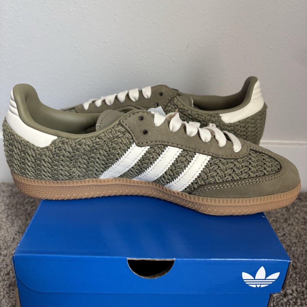 Adidas Samba OG W Crochet Pack Orbit Green JR9447 Size 7 New