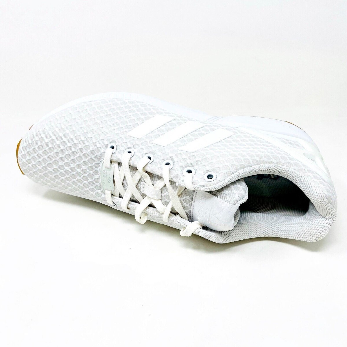 Adidas Originals ZX Flux Torsion White Gum Mens Running Shoes