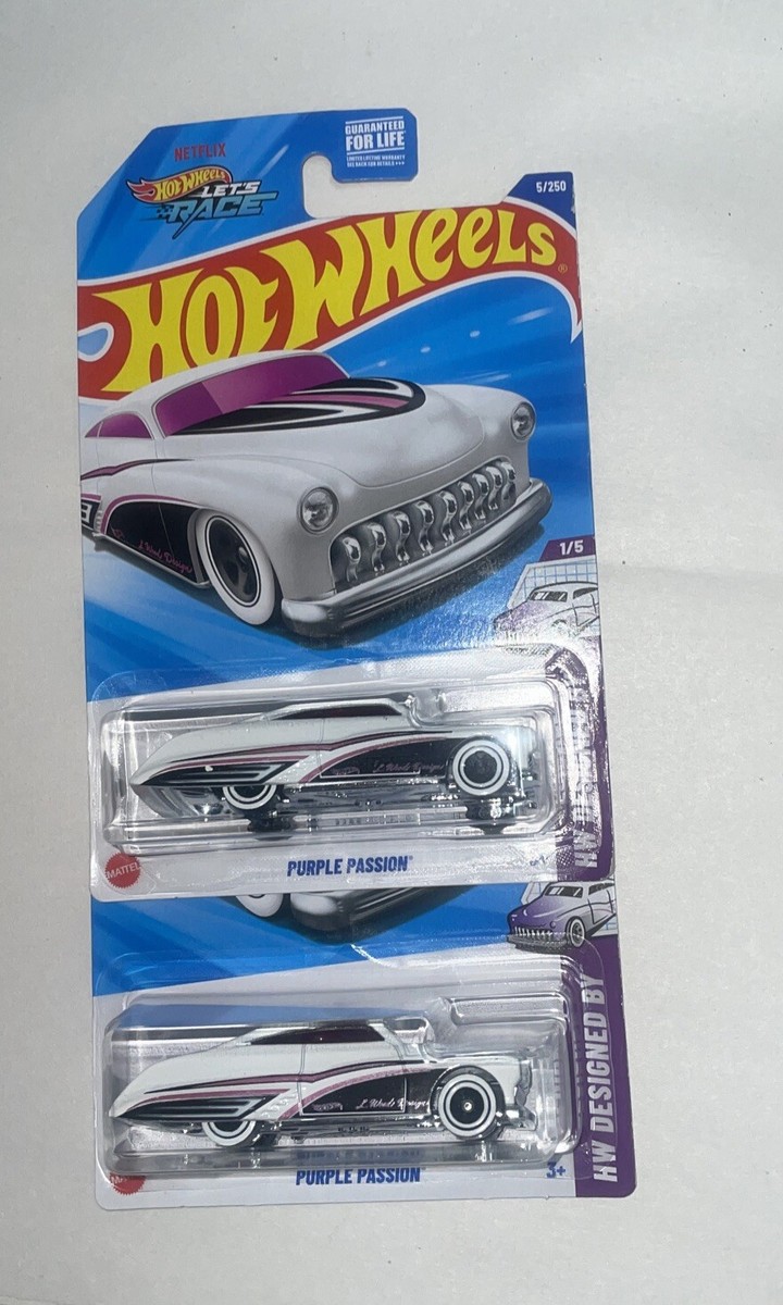 Hot Wheels Purple Passion White #5 5/250 - 2025 HW Designed By Lot