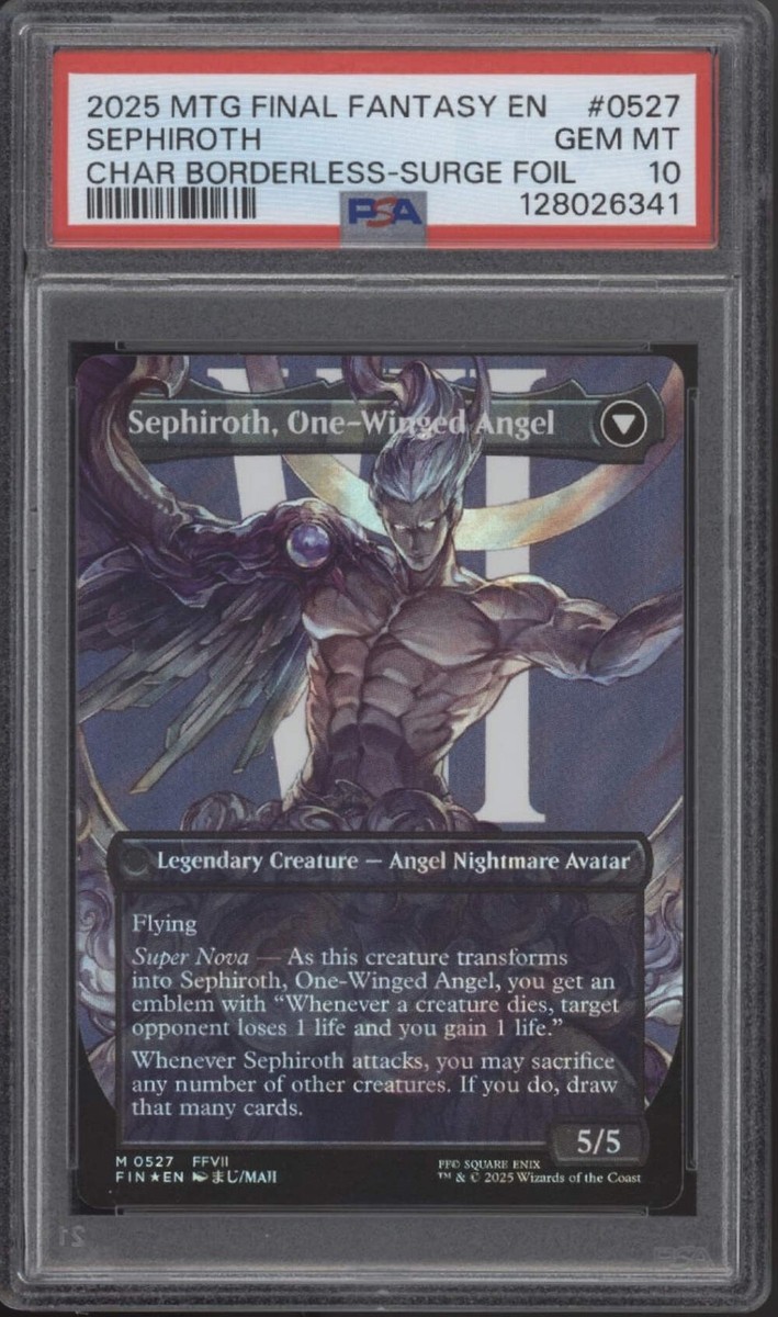 Sephiroth MTG Final Fantasy Character Borderless Surge Foil PSA 10