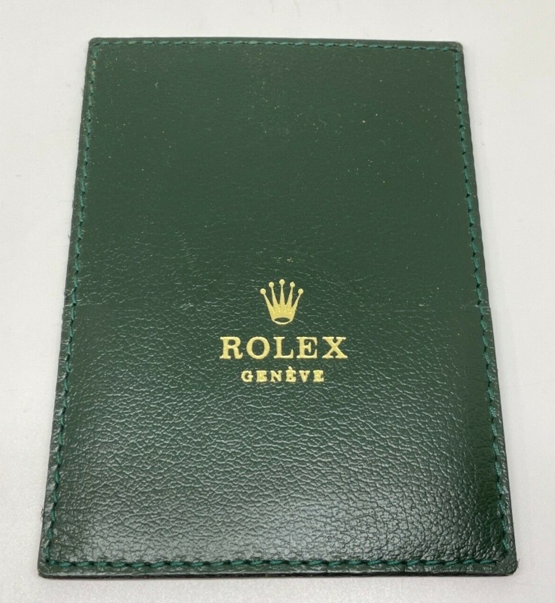 ROLEX GREEN LEATHER WALLET/CARD HOLDER VINTAGE RARE | eBay