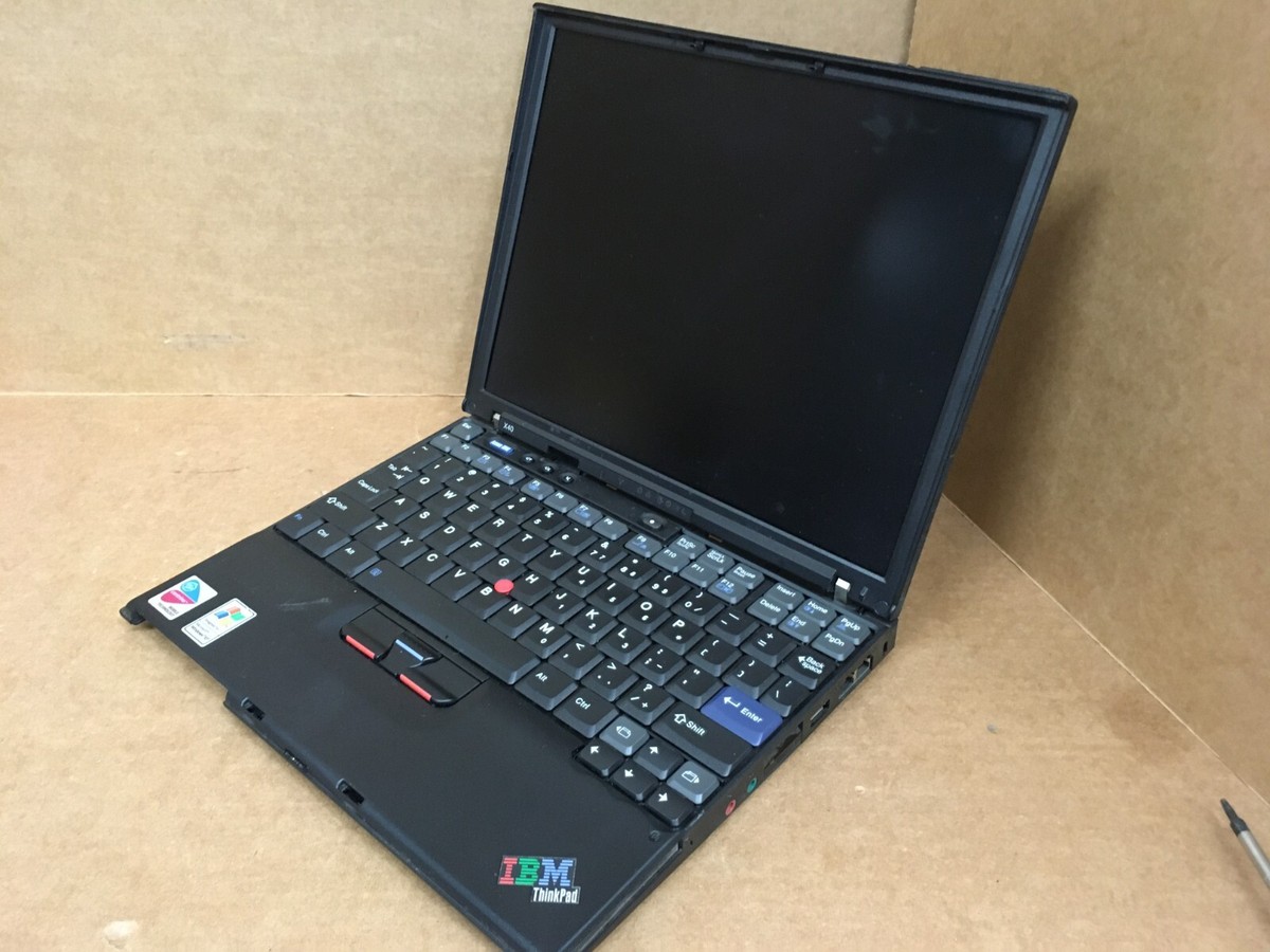 Vintage IBM Thinkpad X40 598MHz 768MB RAM NO HDD | eBay