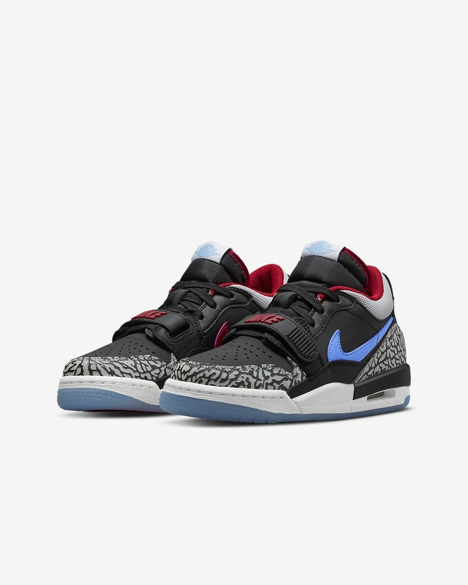 Air Jordan Legacy 312 Low GS Black/Wolf Grey-Valor Blue Trainers
