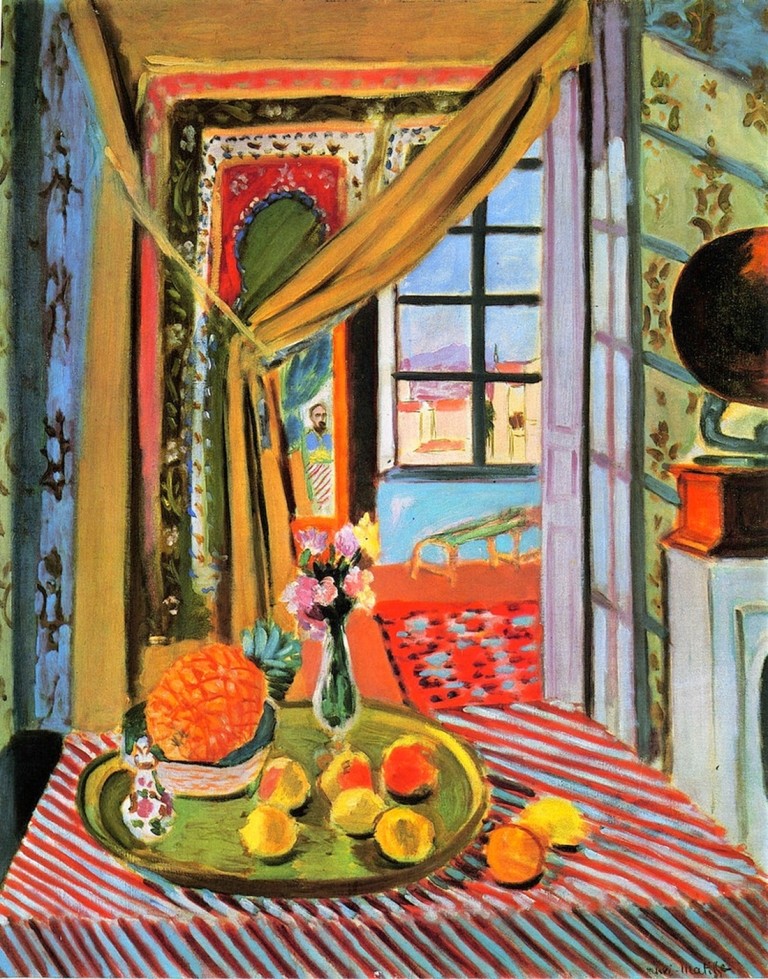 Interior at Nice [Colorful Modernist Interior] : Henri Matisse