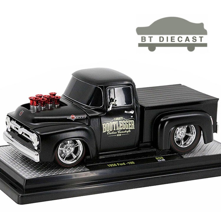M2 MACHINES 1956 FORD F-100 PICK UP TRUCK BOOTLEGGER 1/24 MATTE