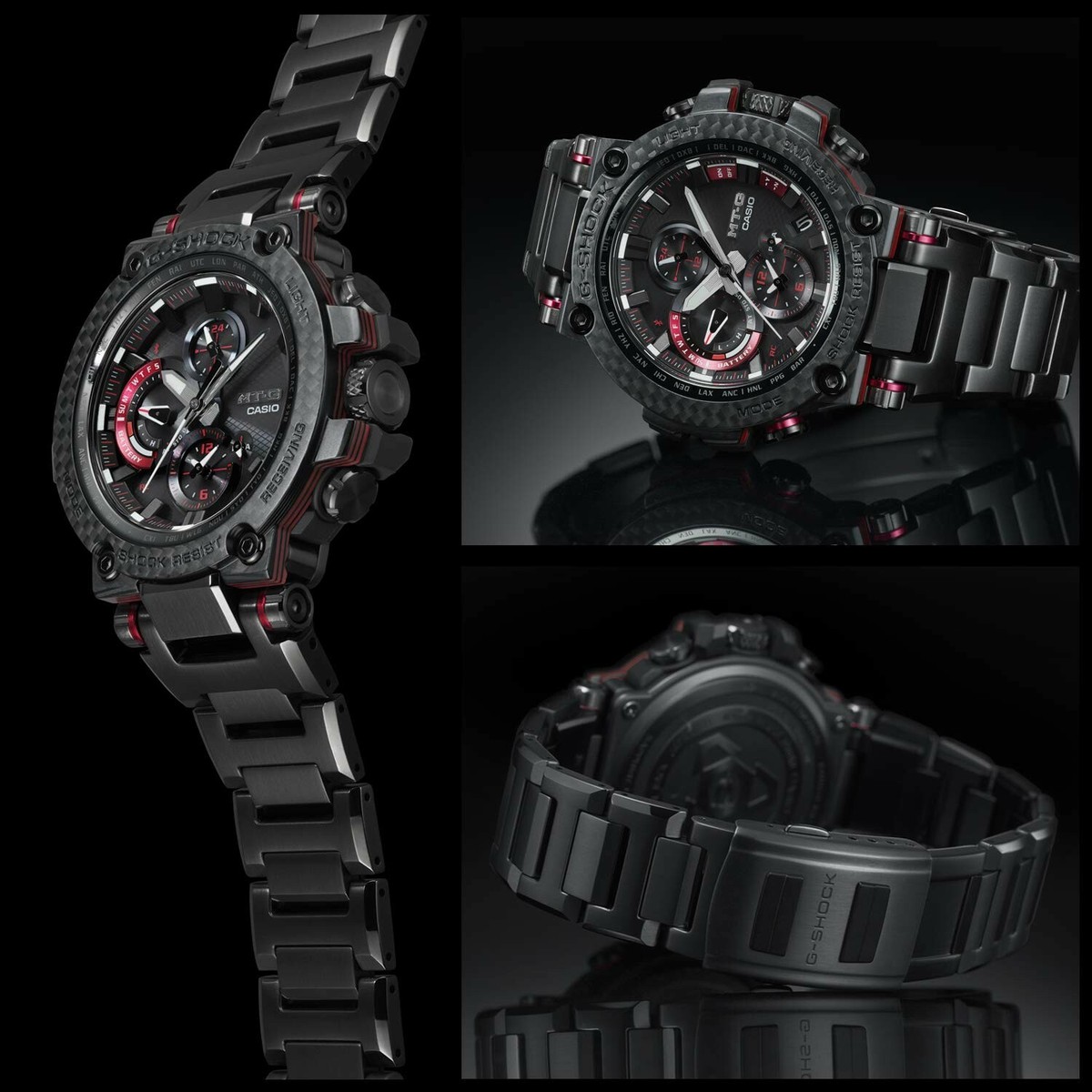 CASIO G-SHOCK MTG-B1000XBD-1AJF MT-G Carbon Bezel with Bluetooth