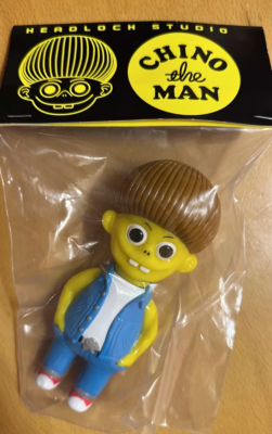 Headlock Studio Chino The Man Yellow Face Ver. Vinyl Sofubi Figure